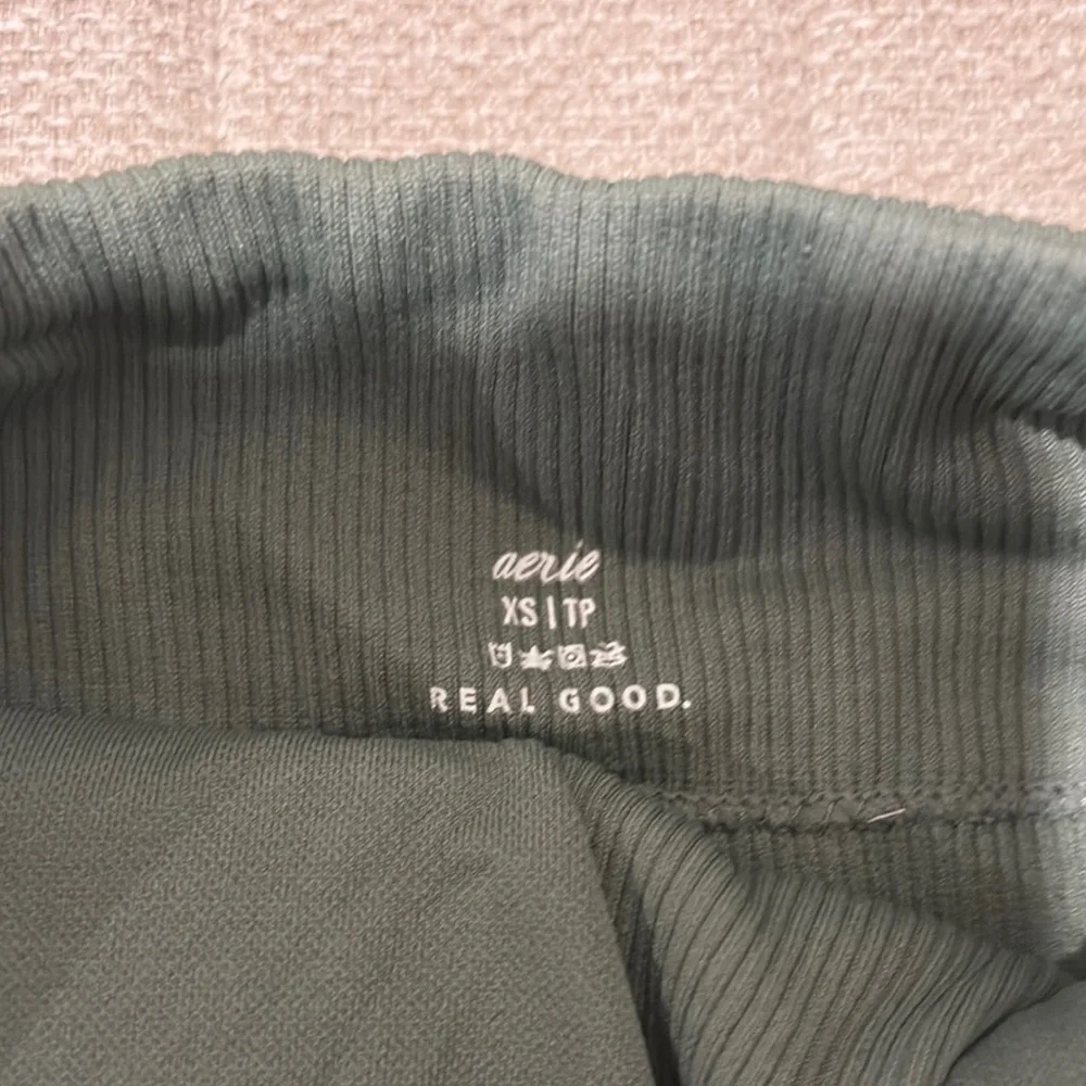 Aerie Women's Ribbed Green Bralette - Picture 2 of 5